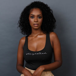 Black Basic Logo Bodysuit